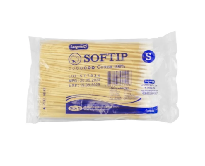 ไม้พันสำลี SOFTIP S 100 ก้าน