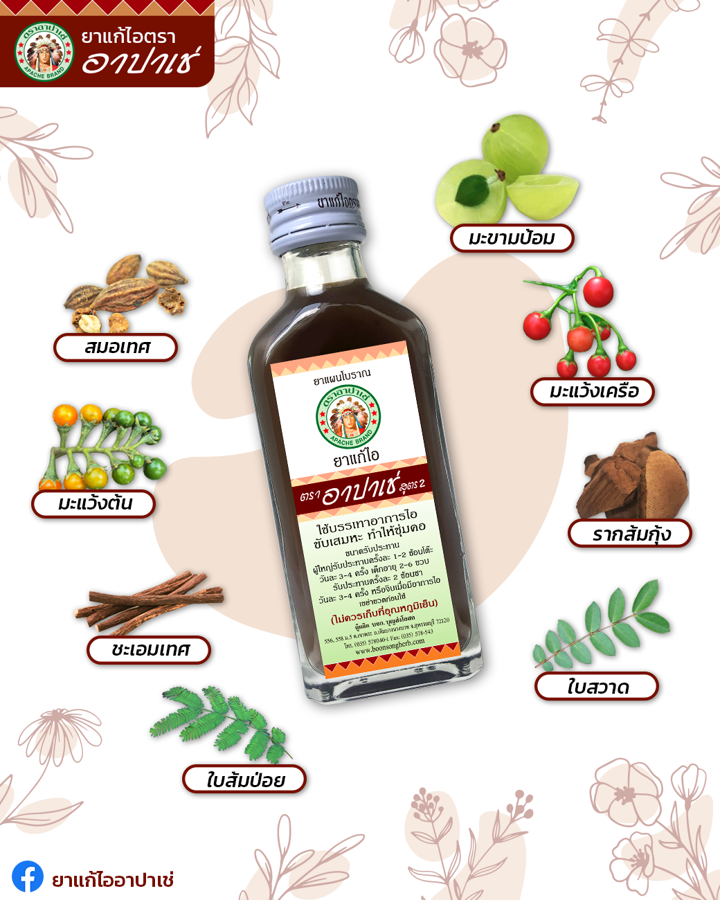 ยาน้ำแก้ไออาปาเช่ 60 ml